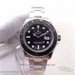 EW Factory Rolex Yacht Master 40mm 116622 Black bezel Stainless Steel Oyster Band Swiss 3135 Automatic Watches